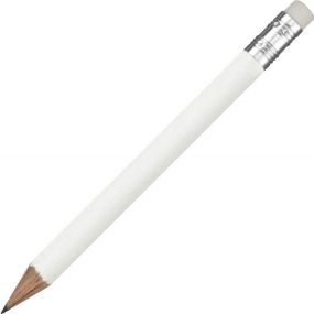 Mini Bleistift rund, farbig lackiert - mit Radiergummi als Werbeartikel