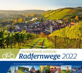 Kalender Deutschlands Radfernwege 2021 als Werbeartikel