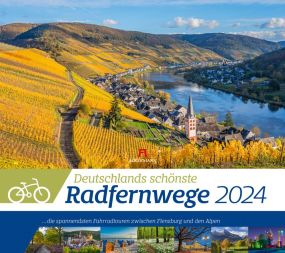 Kalender Deutschlands Radfernwege 2023 als Werbeartikel