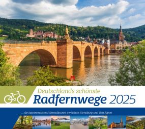 Kalender Deutschlands Radfernwege 2023 als Werbeartikel