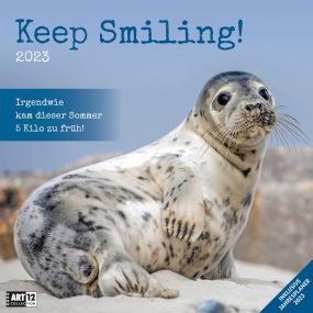Kalender Keep Smiling! 2023, 30x30 cm als Werbeartikel