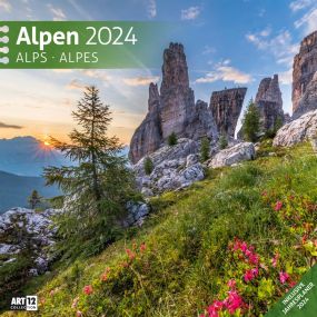 Kalender Alpen 2023, 30x30 cm als Werbeartikel