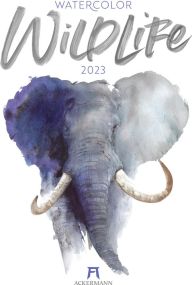 Kalender Watercolor Wildlife 2023 als Werbeartikel