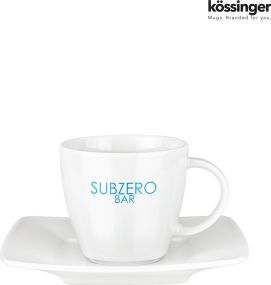 Kössinger Maxim Espresso Set Tasse mit Untertasse als Werbeartikel