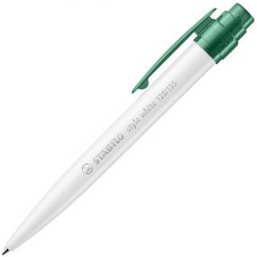 Stabilo® Druckkugelschreiber Style White als Werbeartikel