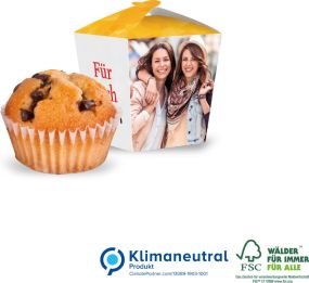 Muffin "Mini" in Promotion-Verpackung "Style" als Werbeartikel