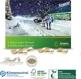 Wand-Adventskalender Lindt Select Edition als Werbeartikel