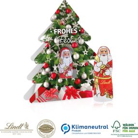 Weihnachtsbaum mit Nikolaus als Werbeartikel