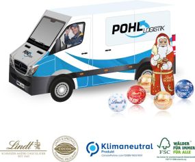 Präsent Weihnachts-Transporter als Werbeartikel