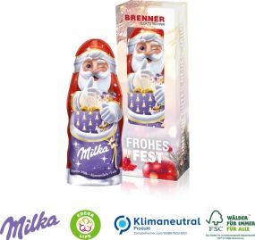 Milka Weihnachtsmann, 45 g als Werbeartikel