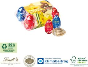 Lindt Mini-Eierpackung - inkl. Digitaldruck als Werbeartikel
