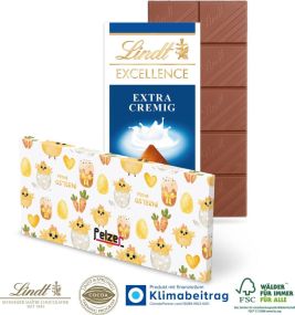 Schokoladentafel Excellence von Lindt - inkl. Digitaldruck als Werbeartikel