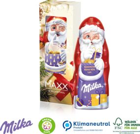 Milka Weihnachtsmann, 90 g als Werbeartikel