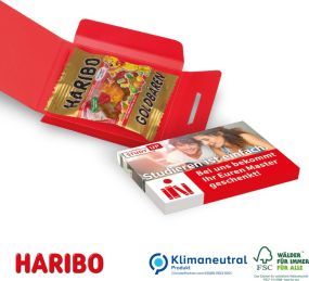 Haribo Fruchtgummi-Briefchen als Werbeartikel