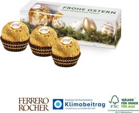 Ferrero Rocher Pralinen, 3er - inkl. Digitaldruck als Werbeartikel