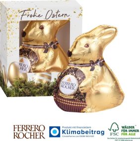 Ferrero Rocher Osterhase, 60 g - inkl. Digitaldruck als Werbeartikel