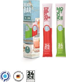 Mocktail Ice Werbeverpackung mit 2 x Mojito + 1 x Daiquiry - inkl. Druck als Werbeartikel