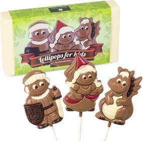 Schokolade Lollipops Märchenstunde als Werbeartikel