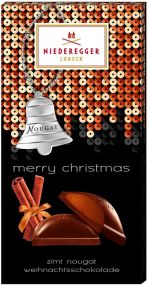 Zimt-Nougat Weihnachtsschokolade als Werbeartikel