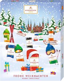 Niederegger Adventskalender Winter-Klassiker als Werbeartikel