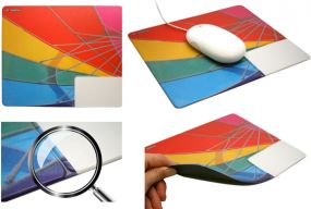 Mousepad mit Visitenkarten-Einschub No. 3 als Werbeartikel