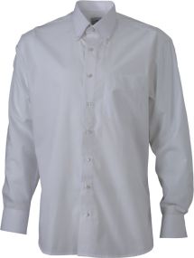 Bügelfreies Herrenhemd Button-Down als Werbeartikel