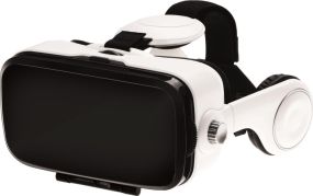 VR Brille (Virtual Reality) mit Kopfhörer als Werbeartikel