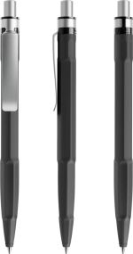prodir QS30 Soft Touch Druckkugelschreiber Metallclip PRS mit satiniertem Drücker als Werbeartikel