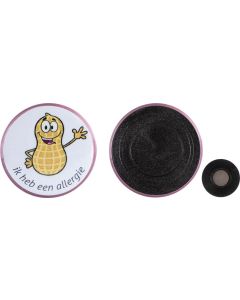 Metallbutton 56 mm mit Textilienmagnet - inkl. Werbedruck