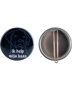 Metallbutton 56 mm mit Clip - inkl. Werbedruck