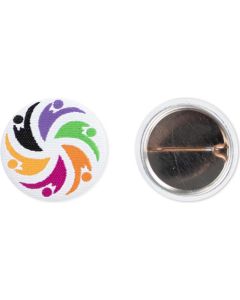 Textil-Button 25 mm mit Nadel - inkl. Werbedruck