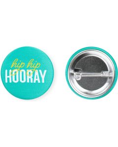 Textil-Button 37 mm mit doppelt gesicherter Nadel - inkl. Werbedruck