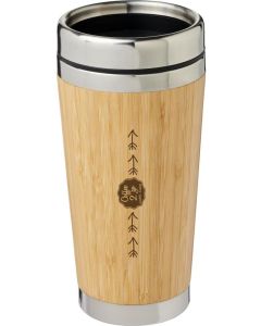 Bambus 450 ml Becher mit Bambus-Außenseite