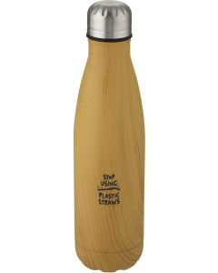 Cove 500 ml Kupfer-Vakuum Isolierflasche in Holzoptik