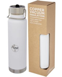 Thor 750 ml Kupfer-Vakuum Sportflasche mit Trinkhalm