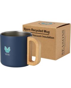 Bjorn RCS-zertifizierter Becher aus recyceltem Edelstahl mit Kupfer-Vakuumisolierung, 360 ml