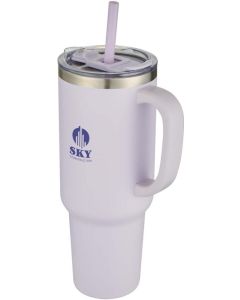 Kupfer-Vakuum Isolierbecher mit Strohhalm Sydney 1200 ml RCS-zertifiziert