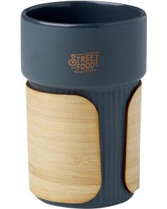 Becher mit Bambushülle Fika 340 ml