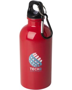 Oregon 400 ml RCS-zertifizierte, einwandige Trinkflasche aus Edelstahl mit Karabinerhaken