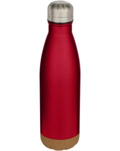 Cove 500 ml doppelwandige, vakuumisolierte Trinkflasche aus Edelstahl mit Korkdetails