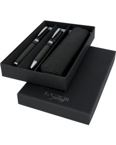 Carbon Duo Kugelschreiberset mit Hülle