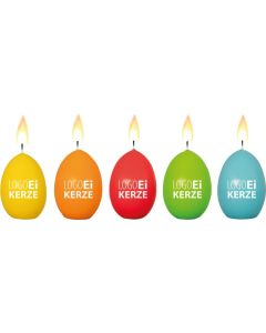 LogoEi Kerze bunt