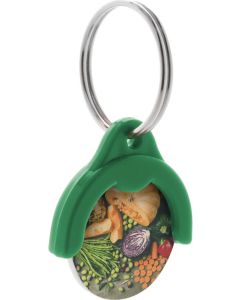 Schlüsselanhänger mit Einkaufswagen-Chip Token