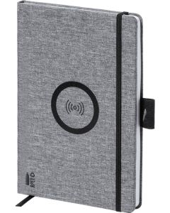 Notizbuch mit Wireless-Charger Charbuk A5, 80 Seiten, liniert