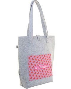 RPET Schultertasche CreaFelt Toteback