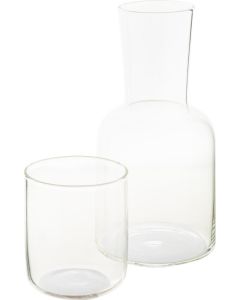 Getränkeset: Karaffe und Glas Palmer