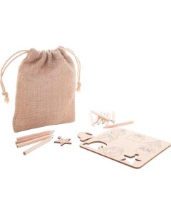 Weihnachtliches Mal- und Formzuordnungsspiel Ravya