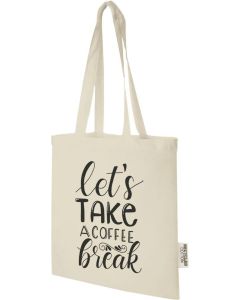 Madras Baumwoll Tragetasche aus GRS recycelter Baumwolle, 7L