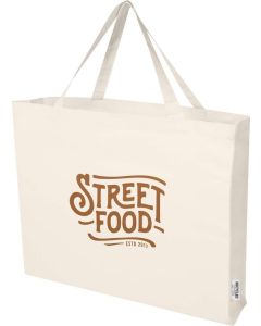 Odessa 220 g/m² Baumwoll Tragetasche aus GRS recycelter Baumwolle 40L