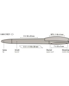 Uma Drehkugelschreiber Chill C Recy